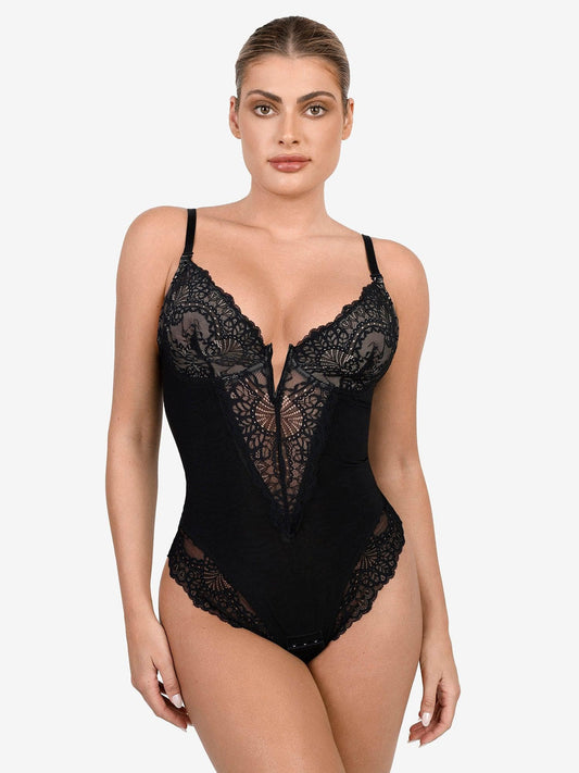 Elegant Lace Shaping Bodysuit